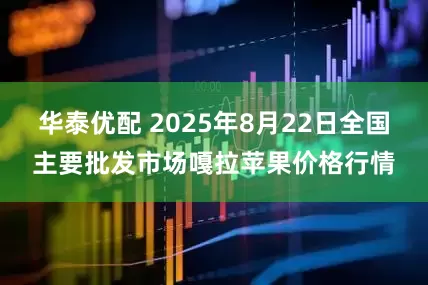 华泰优配 2025年8月22日全国主要批发市场嘎拉苹果价格行情